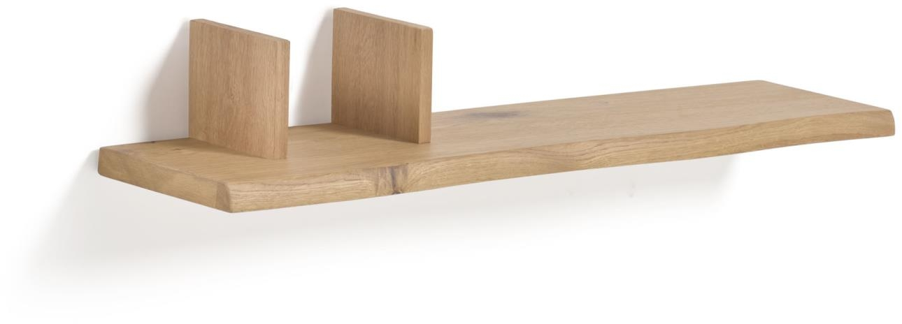 Væghylde Kave Home Rasha Egetræsfiner Reol Rustik Kolonial 100x21x15 Cm
