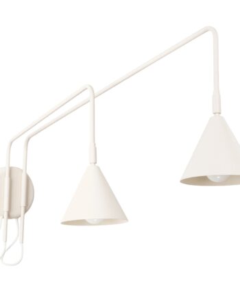 Væglampe Nox   Beige Med Kontakt