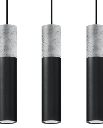 Vedhæng Lampe Borgio 3l Sort