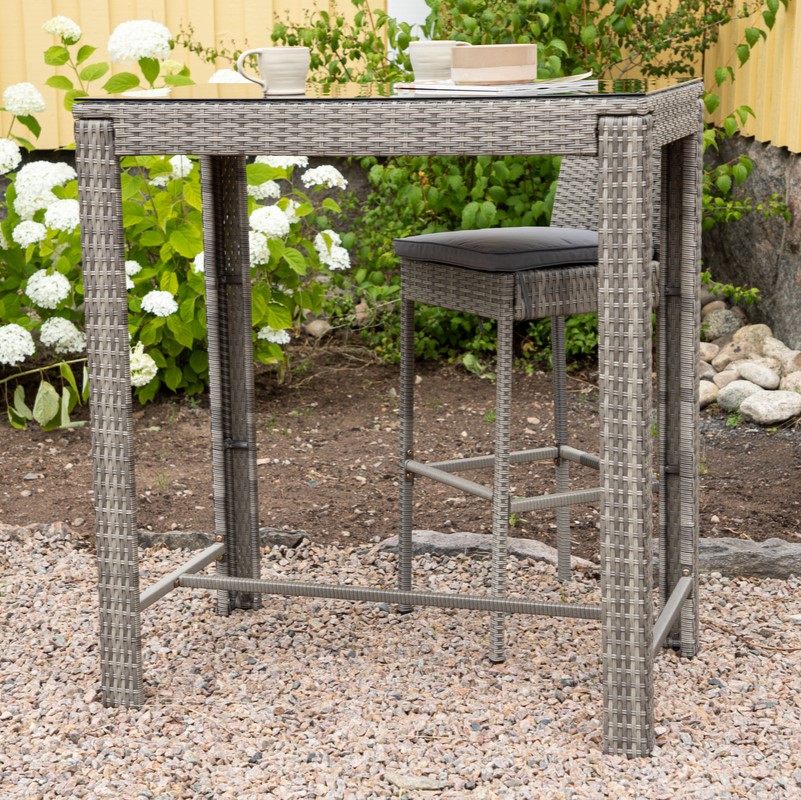 Vestone Barbord   Grå Kunst Rattan