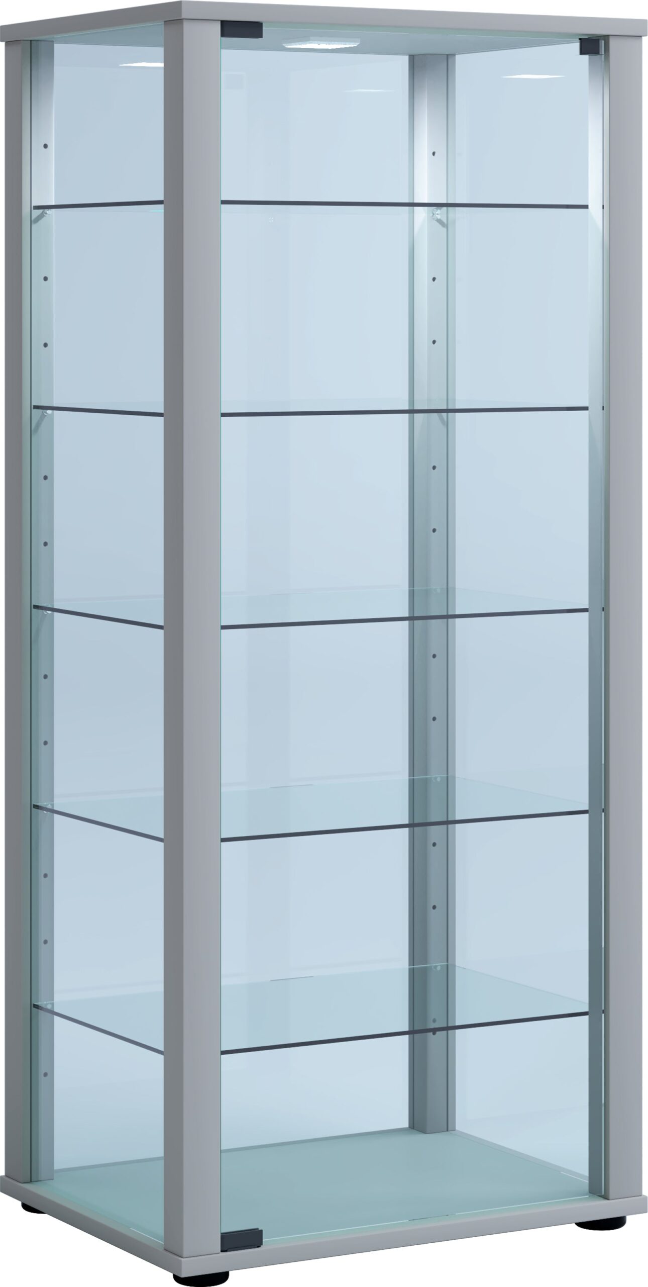 Vitrineskab Glas 115 50 38 Cm Sølv