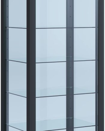 Vitrineskab   Glas  115   50   38 Cm  Sort