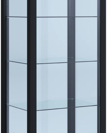 Vitrineskab   Glas 115   50   38 Cm  Sort