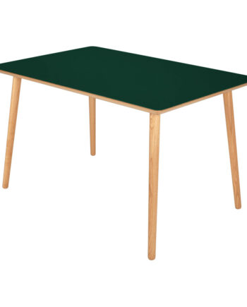 Wilma Spisebord     Linoleumsfarver  90   140 Cm  Mørkegrøn