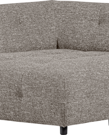 Woood Louis Modulsofa     Chaiselong Venstre Grov Melange Kaffe H73   B122   D140 Cm
