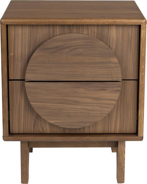 Zuiver Groove Sidebord Småbord Valnødfiner Asketræ Mudderbrun 55x45x40 Cm