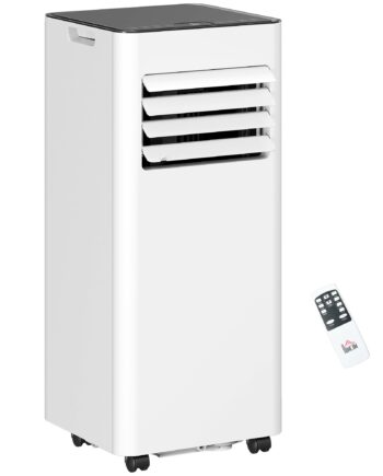 - -  Klimaanlæg  Ventilator Med Led-display  Vaskbart Filter  Timer  Hvid