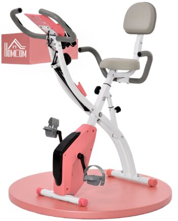 - -  Motionscykel Med Lcd-display  Justerbar Pulsmåler  Sæde Og Hjul  Foldbar Motionscykel Med   Niveauer Af Magnetisk Modstand  Spændekabel Og Stålstel