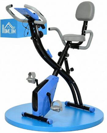 - -  Motionscykel Med Lcd-display  Justerbar Pulsmåler  Sæde Og Hjul  Foldbar Motionscykel Med   Niveauer Af Magnetisk Modstand  Spændekabel Og Stålstel