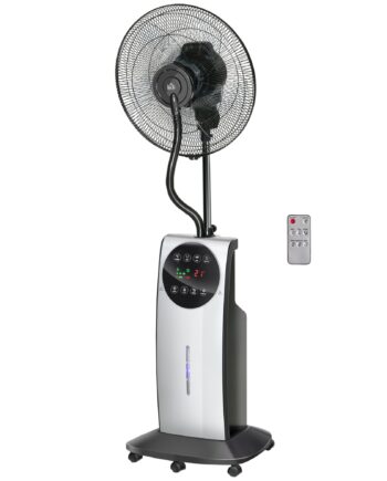 - -  Ventilator  Led-display  Timerfunktion    44     135h Cm  Sølv   Sort