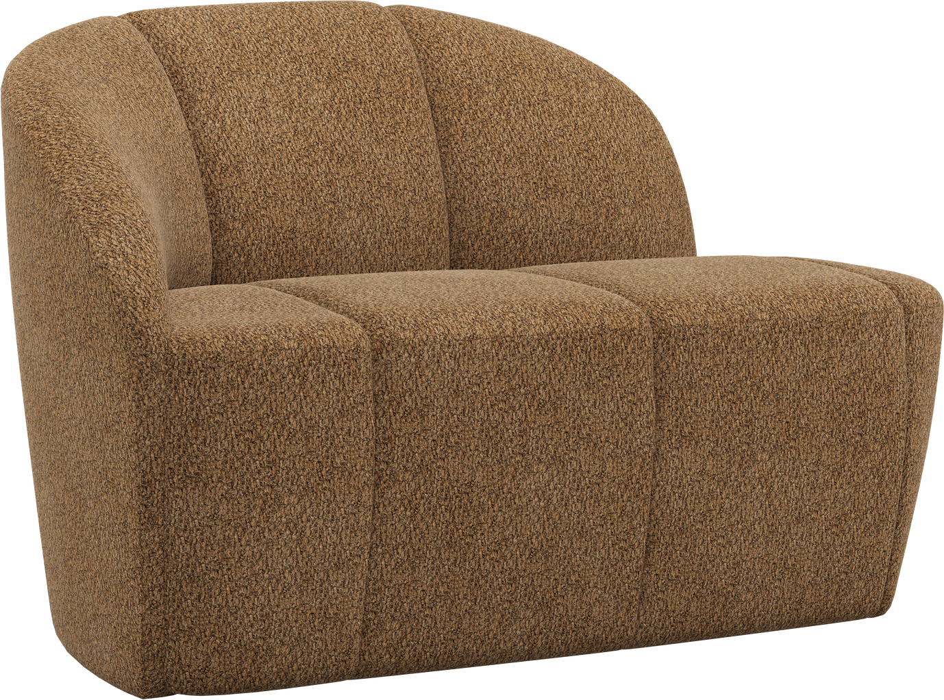 -personers Sofa Woood Mojo Venstrevendt Bænkemodul Honninggul Chenille Kompakt 112 77 73 Cm