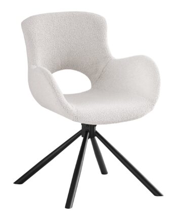 Amorim Spisebordsstol Spisebordsstol  Drejefod  Bouclé  Off-white Hn1273  Sæt Af   Stk