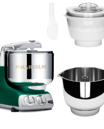 Ankarsrum Assistent Original Akm 6230 Køkkenmaskine Med Istilbehør Og Ekstra Piskeskål  Forest Green