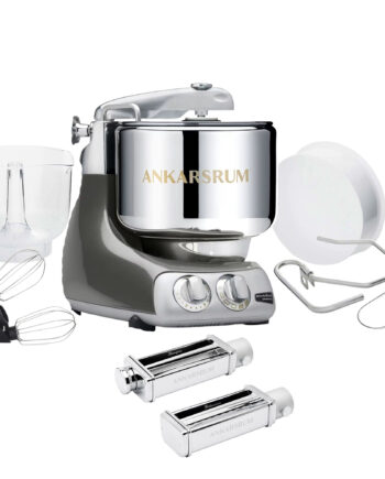 Ankarsrum Assistent Original Akm 6230 Køkkenmaskine Og Pastakit  Black Chrome