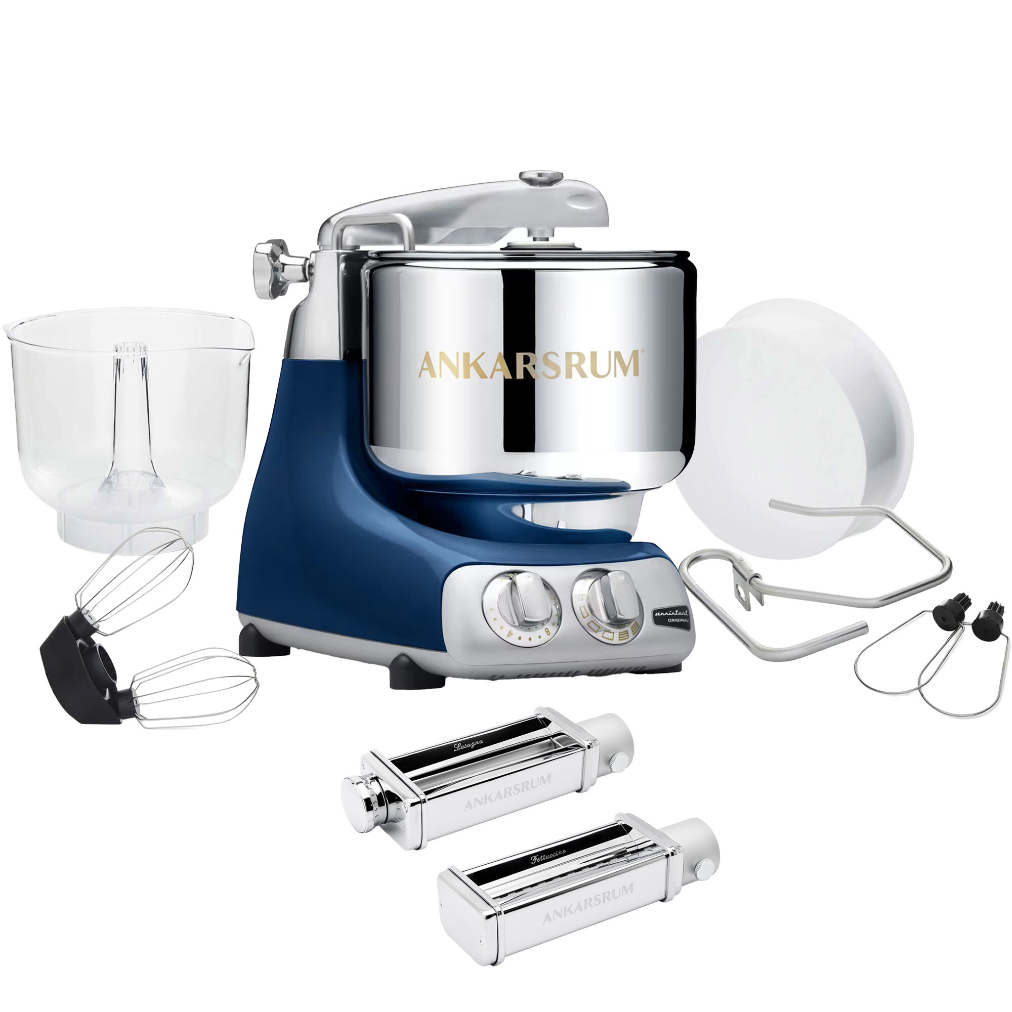 Ankarsrum Assistent Original Akm 6230 Køkkenmaskine Og Pastakit Ocean Blue