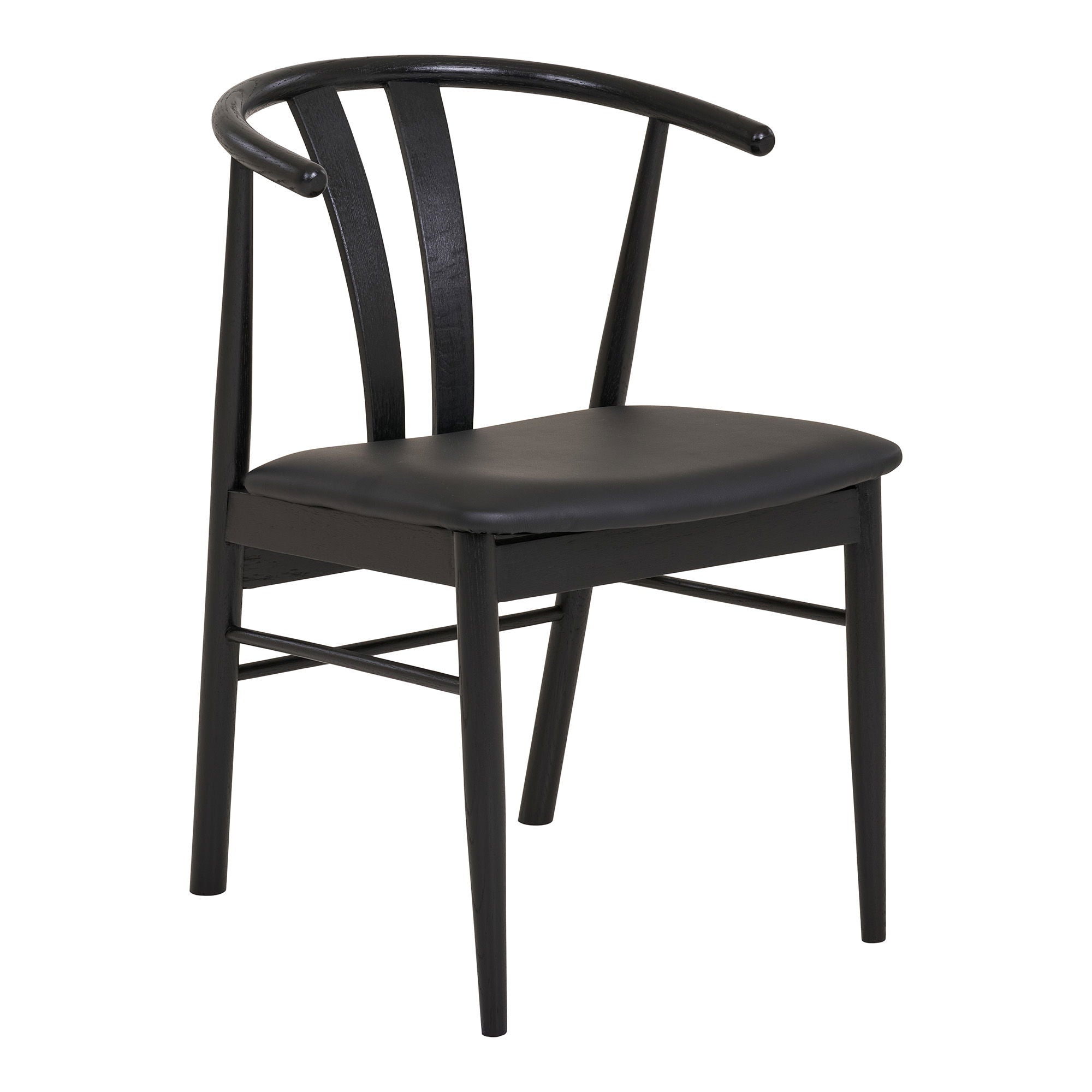Artenara Spisebordsstol Spisebordsstol Eg Pu Sort Hn1219 Sæt Af Stk