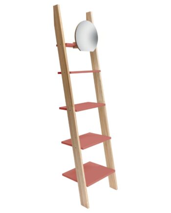 Ashme Stigehylde Med Spejl 45x35x180cm Antik Pink