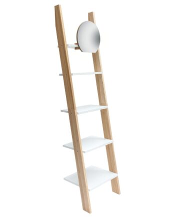Ashme Stigehylde Med Spejl 45x35x180cm Hvid