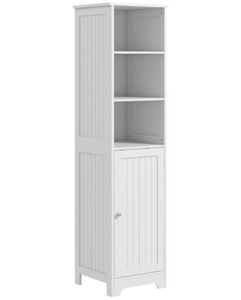 Badeværelsesskab Badeværelsesskab Toiletskab  40 Cm   38 Cm   160 Cm  Hvid