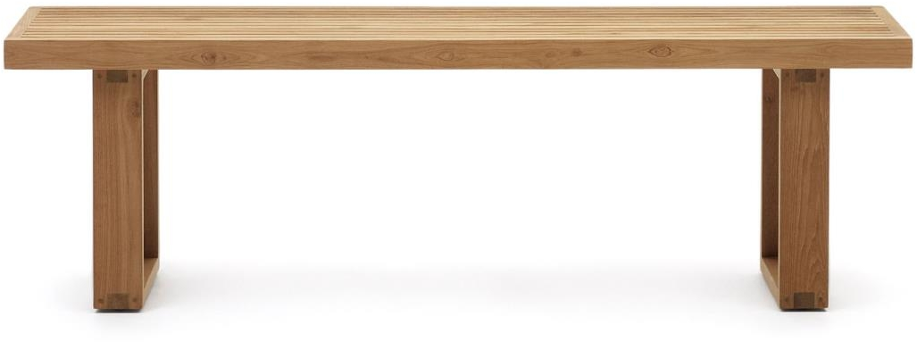 Bænk Kave Home Canadell   Massiv Genanvendt Teak Natur 170 Cm Rustik Kolonial Siddebænk Til Entré Og Udendørs