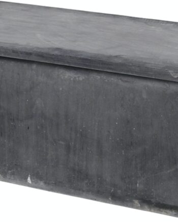 Bænk Med Opbevaring Broste Copenhagen Fiber Sort Fibercement H42   B48   L103   Cm