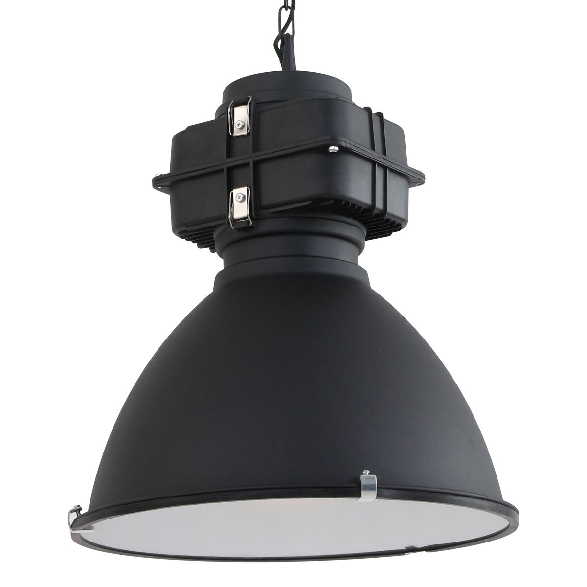 Bale Industri Loftlampe Grå Eller Sort Metal Skærmdiameter 47 Cm Metal Sort