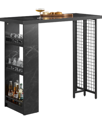 Barbord  Industrielt Look  120x50x105 Cm  Sort