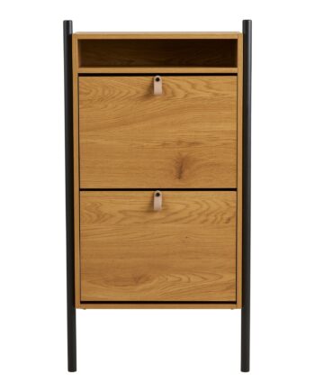 Barco Skoskab Skoskab  Egetræslook 62x26x118 Cm