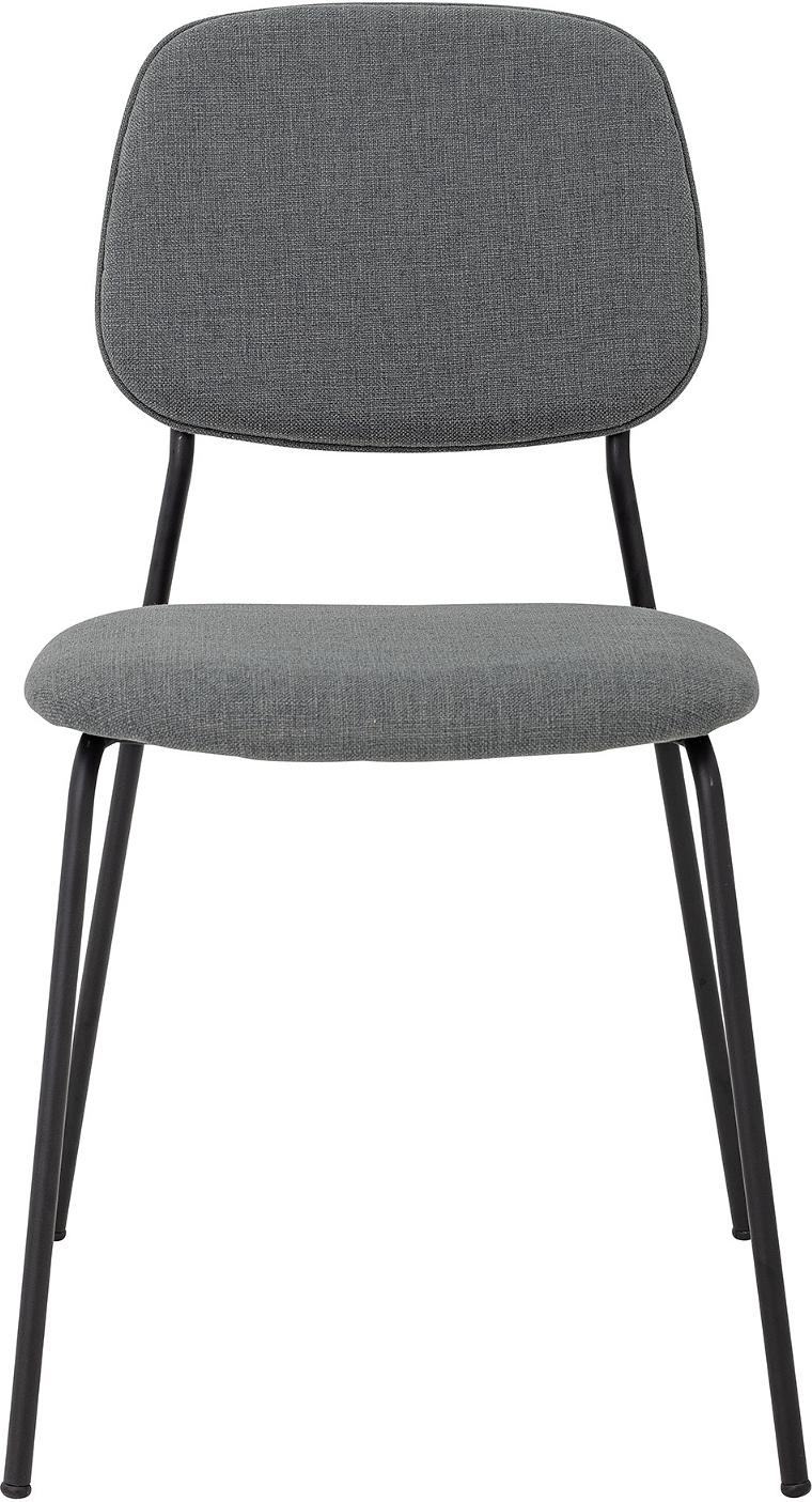Barstol Bloomingville Corte Grå Polstret Polyester Krydsfiner Metal Skandinavisk Stabelbar H83x45x52 Cm