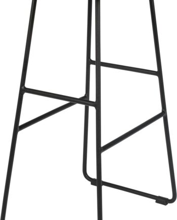 Barstol Studio White Tangle Antracit Teak Stål H65xb40xl30 Cm Kompakt Moderne Design