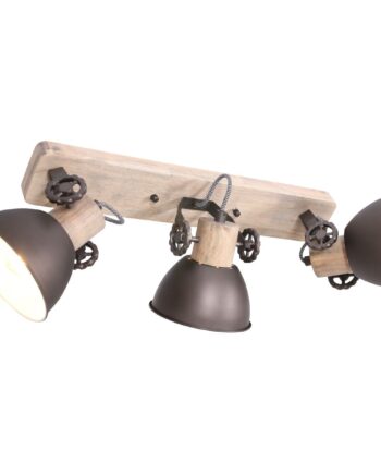 Bates Spotlampe Med Tre Skærme   Fem Forskellige Finish Metal Antracit