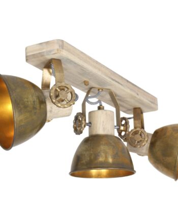 Bates Spotlampe Med Tre Skærme   Fem Forskellige Finish Metal Bronze