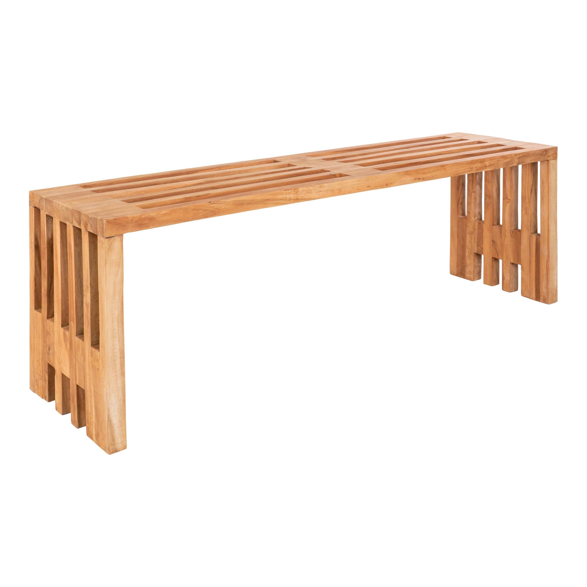 Benidorm Bænk Bænk  Teak  Natur 140x35x48 Cm