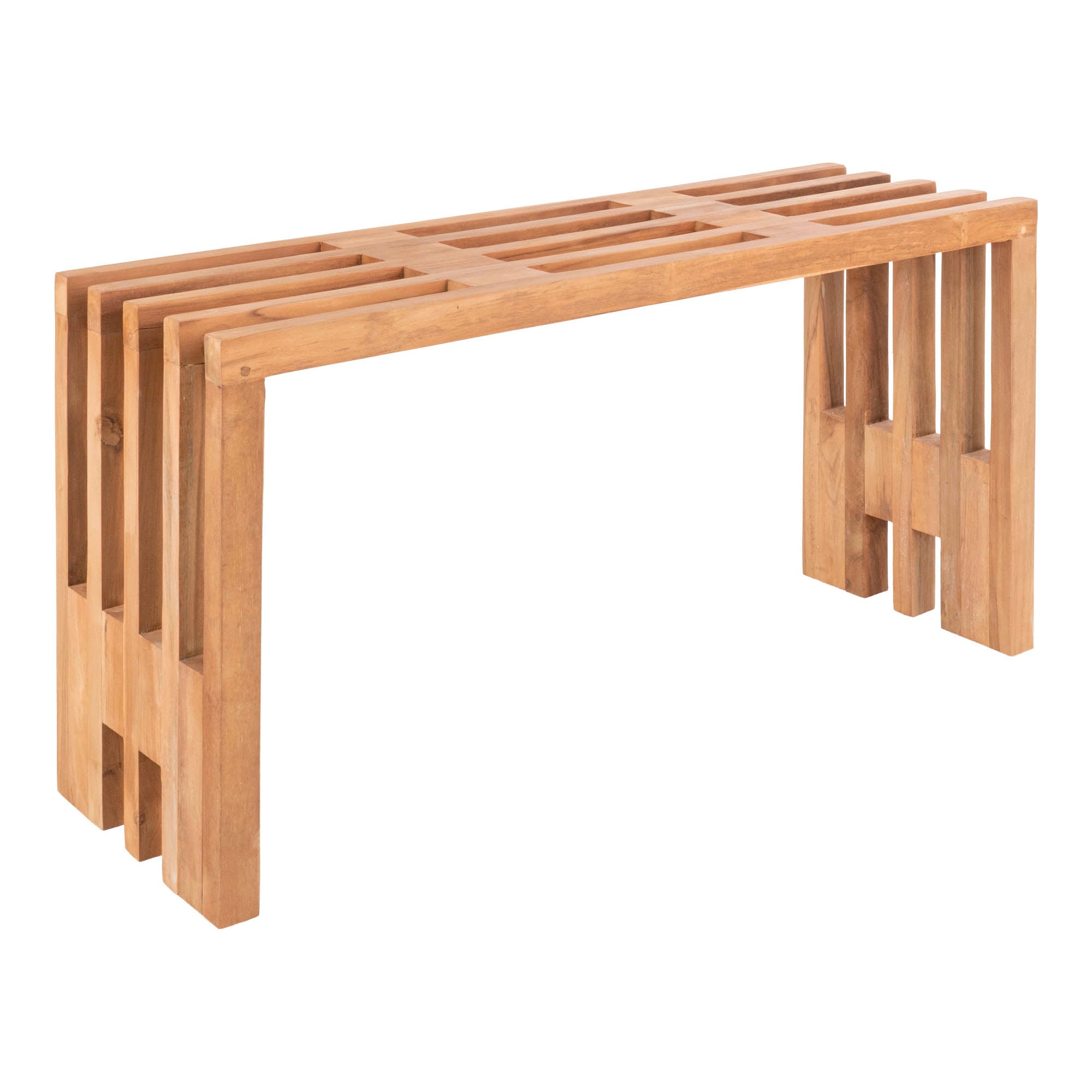 Benidorm Bænk Bænk Teak Natur 90x30x49 Cm
