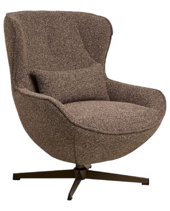 Blenheim Loungestol Med Drejefod Loungestol Med Drejefod  Brun  Bronzefarvet Ben Hn1305