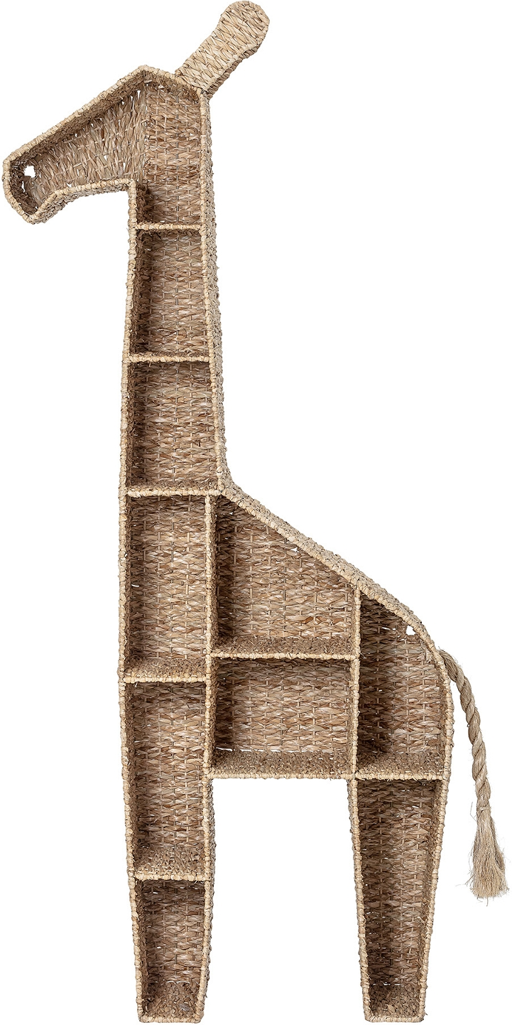 Bogreol Bloomingville Kalu Natur Bankuan Græs Rattan Og Jern H148   B25     L46 Cm