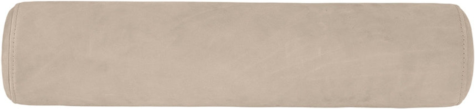 Bolsterpude Kristina Dam Minimal Gråbrunt Analinlæder ø16x70 Cm