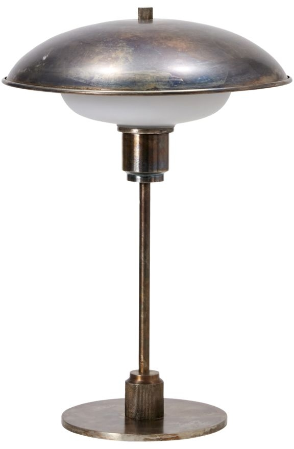 Bordlampe House Doctor Boston Antik Brun ø30   H42 Cm Jern Glas