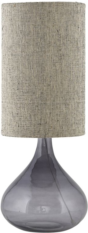 Bordlampe House Doctor Med Røgfarvet Grå Glas Og Metal ø26   H34 Cm