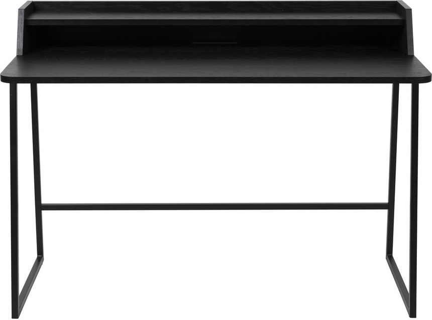 Bordlampe Studio White Giorgio Kulsort Træ Med Eg Finér Bordplade Og Metaldetaljer