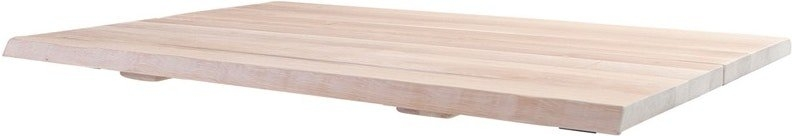 Bordplade House Of Sander Curve Hvidt Egetræ 3x72x130 Cm Til Café- Og Sofaborde