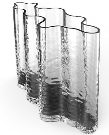 Cooee Design Gry Wide Vase  24 Cm  Clear