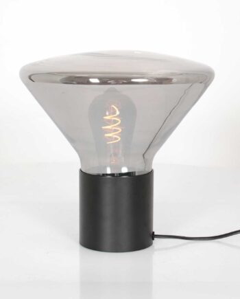 Costa Bordlampe   Metal Og Glas Metal Sort
