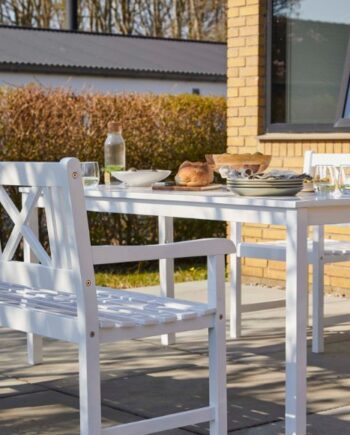 Croix Havebord   Hvid Mahogni   80   165 Cm