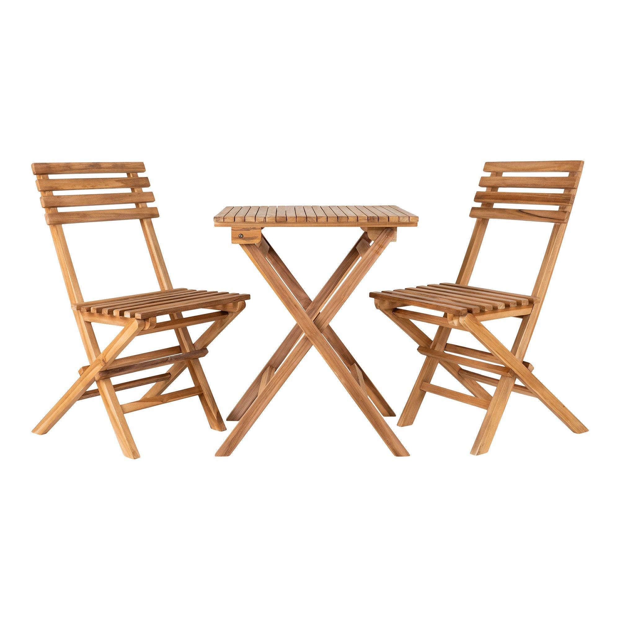 Cuenca Cafésæt Cafésæt Stole Og Bord Teak Natur
