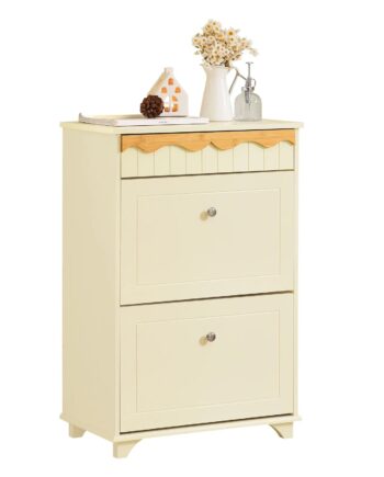 Dekorativt Skoskab    Hylder  60x35x90cm  Varm Beige