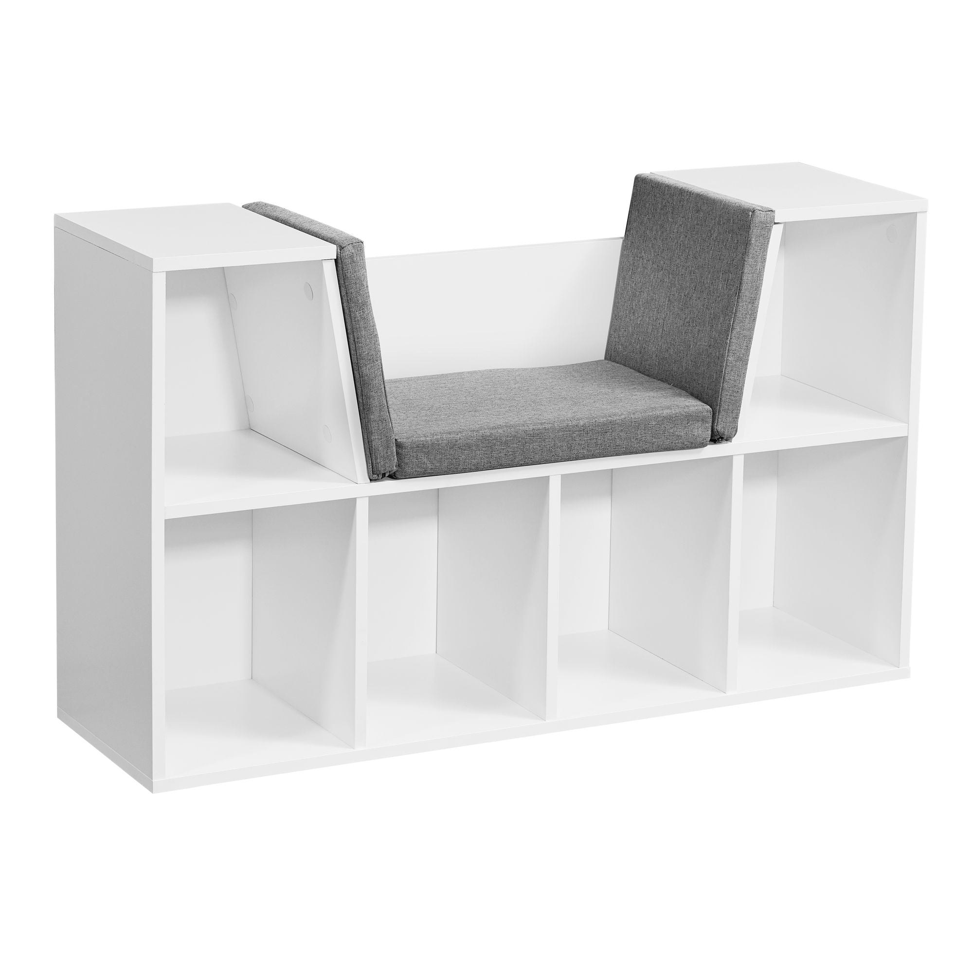 Designer Entrébænk Med Sæde Og Opbevaringsplads  101     61     30 Cm  Hvid Mat