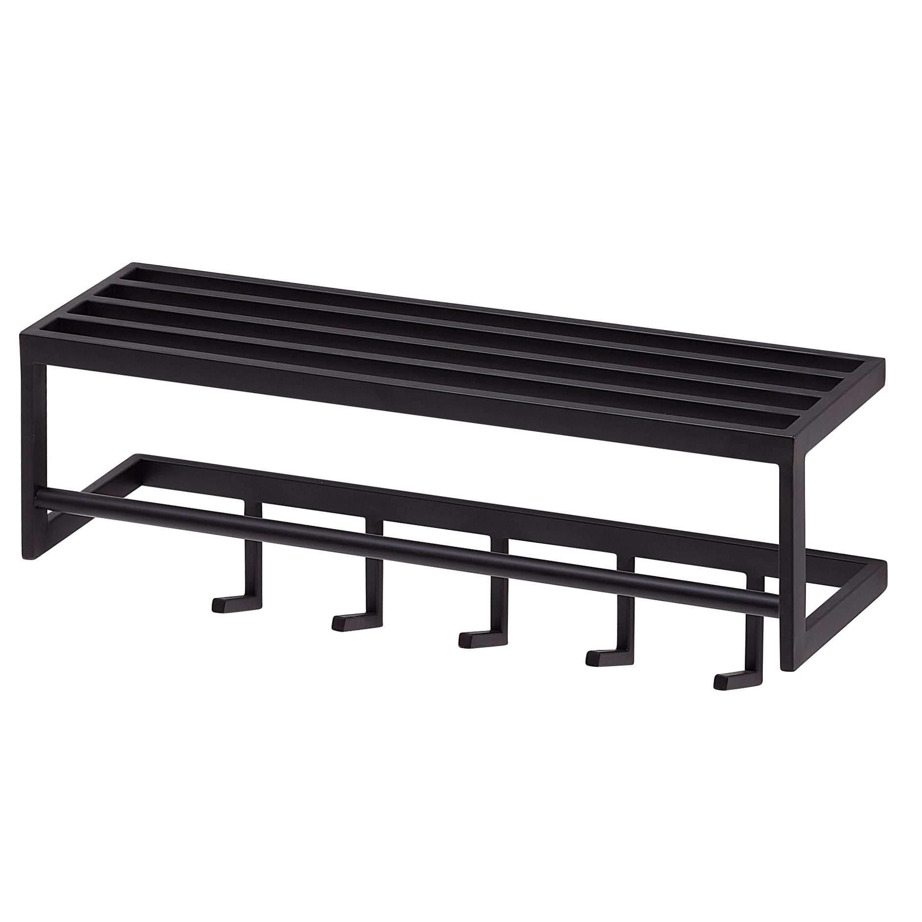 Designer Knagerække   Metal  Indsustrielt Look  70x20x20  Sort