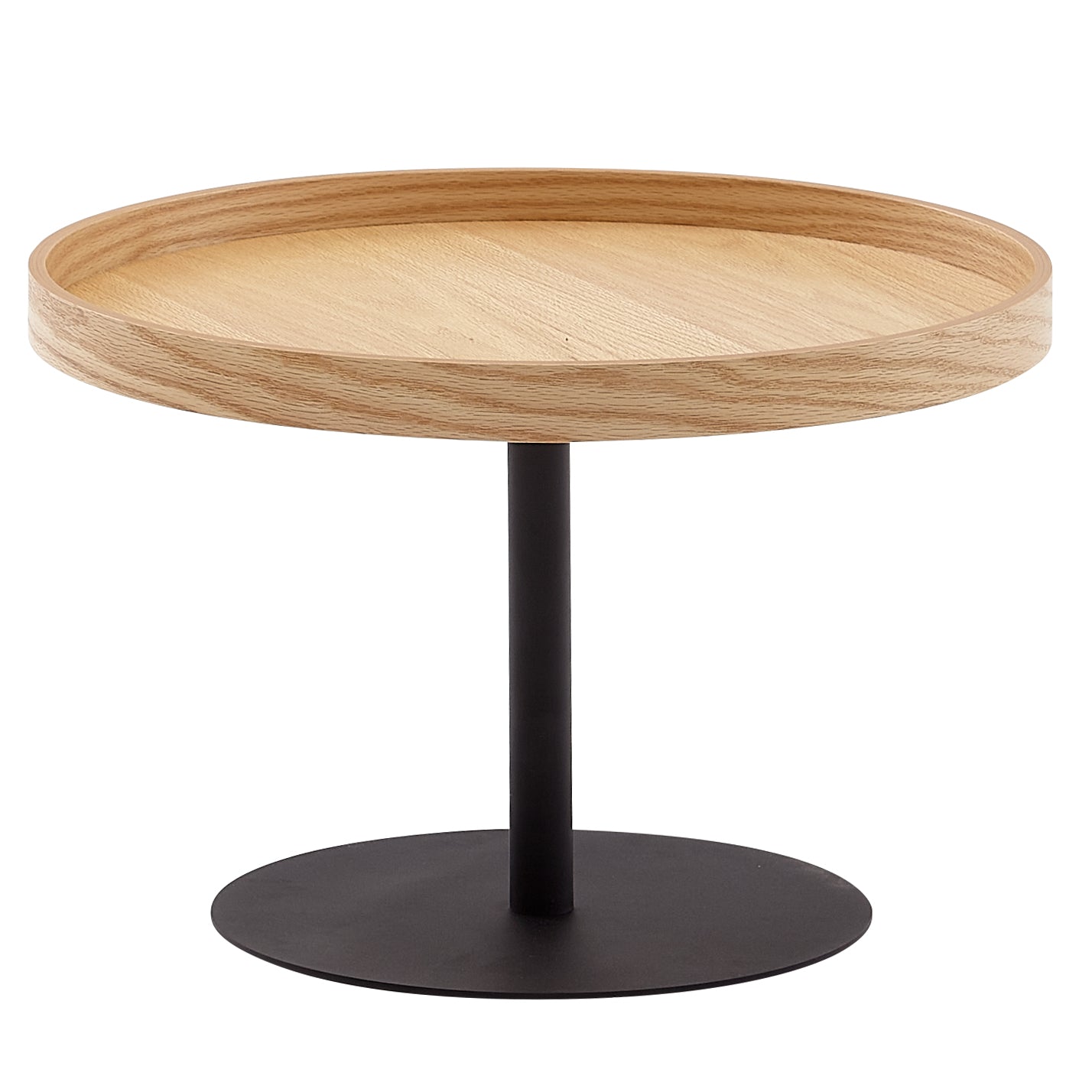 Designer Sofabord   Japandi Stil  61x61x40 Cm  Naturfarvet