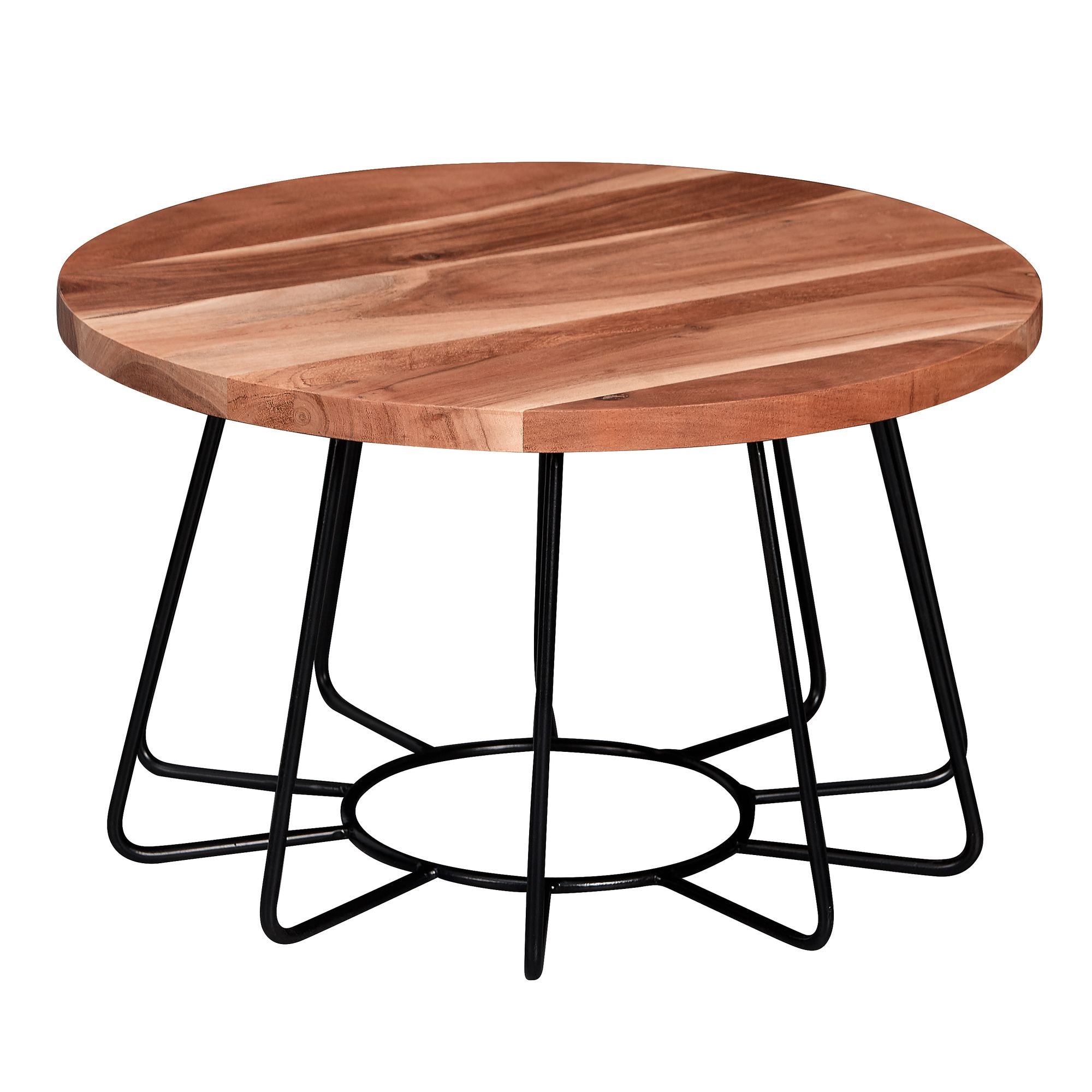 Designer Sofabord   Massivt Akacietræ  60x35x60 Cm  Brun